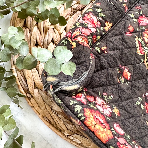 Vera Bradley Chocolate Brown Floral Metropolitan Computer Tote Bag - Picture 3 of 7